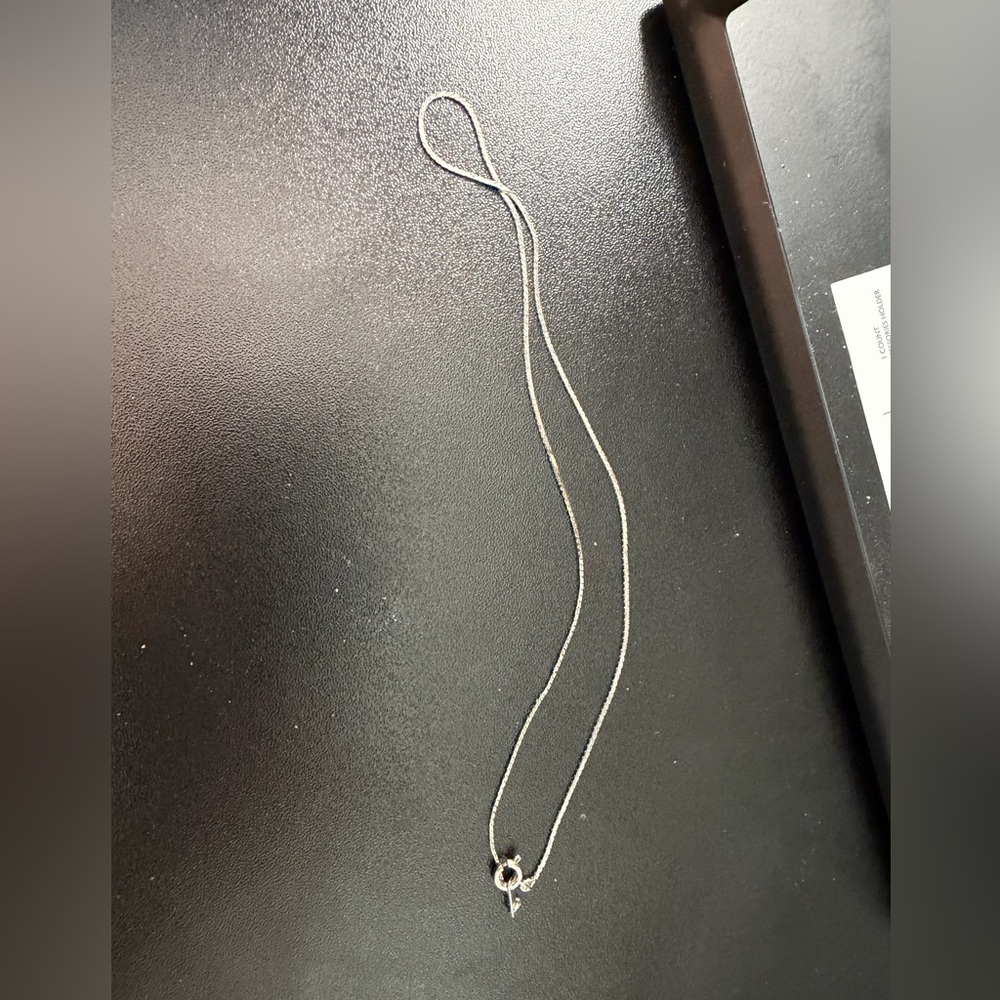 silver necklace